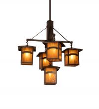 Meyda Yellow 248516 - 32" Wide Seneca Mountain View 5 Light Chandelier