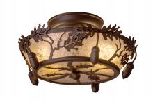 Meyda Yellow 250665 - 10" Wide Oak Leaf & Acorn Flushmount