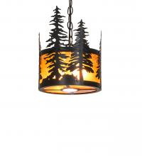 Meyda Yellow 251324 - 10" Wide Tall Pines Pendant