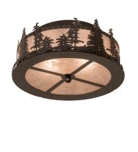 Meyda Yellow 251453 - 16" Wide Tall Pines Flushmount