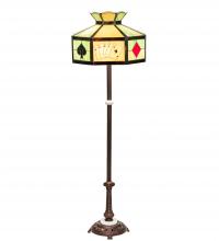 Meyda Yellow 252397 - 63" High Poker Face Floor Lamp