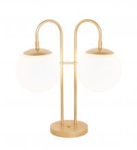 Meyda Yellow 254472 - 21" High Bola Deux 2 Light Table Lamp