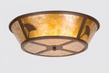 Meyda Yellow 26221 - 22"W Ginkgo Flushmount