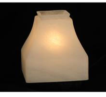 Meyda Yellow 26250 - 5"Sq Bungalow Alabaster Shade