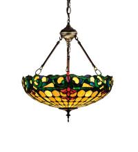 Meyda Yellow 26694 - 18"W Duffner & Kimberly Colonial Inverted Pendant.603