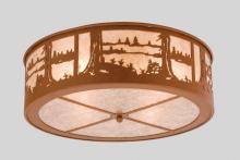Meyda Yellow 26986 - 22"W Quiet Pond Flushmount
