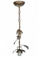 Meyda Yellow 28729 - 7"W Oak Leaf Antique Copper Pendant Hardware