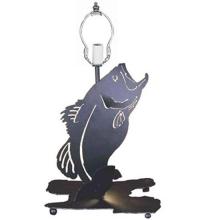 Meyda Yellow 29079 - 13.5"H Leaping Bass Black Table Base