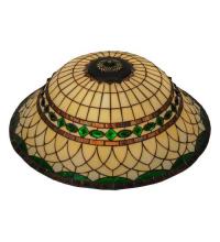 Meyda Yellow 29628 - 24" Wide Tiffany Roman Shade