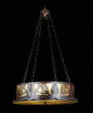 Meyda Yellow 29922 - 22"W Mountain Pine Inverted Pendant