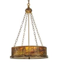 Meyda Yellow 30168 - 22"W Mountain Pine Inverted Pendant