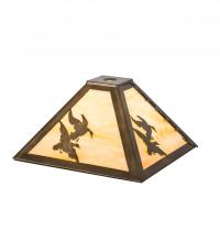 Meyda Yellow 30494 - 12"Sq Ducks in Flight Shade