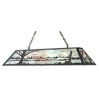 Meyda Yellow 30639 - 48" Long Quiet Pond Oblong Pendant
