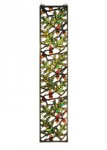 Meyda Yellow 31267 - 9"W X 42"H Acorn & Oak Leaf Stained Glass Window