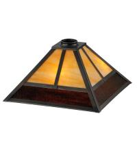 Meyda Yellow 31324 - 13"Sq "T" Mission Shade