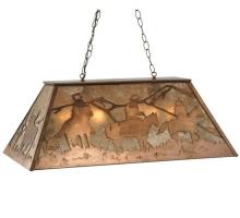 Meyda Yellow 31362 - 33" Long Rustlers Oblong Pendant