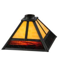 Meyda Yellow 32626 - 9.5"Sq "T" Mission Shade