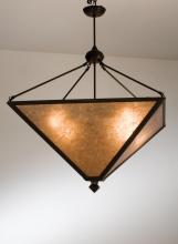 Meyda Yellow 36326 - 30"Sq Mission Prime Inverted Pendant