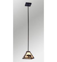 Meyda Yellow 38289 - 8" Square Lone Bear Mini Pendant