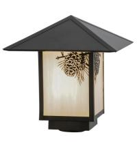 Meyda Yellow 41099 - 12"Sq Seneca Winter Pine Post Mount