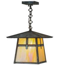 Meyda Yellow 45003 - 12"Sq Stillwater Cross Mission Pendant
