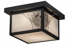 Meyda Yellow 46307 - 10"Sq Hyde Park Spider Web Flushmount