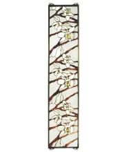 Meyda Yellow 47887 - 9"W X 42"H Magnolia Stained Glass Window