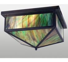 Meyda Yellow 50034 - 18" Square Craftsman Flushmount
