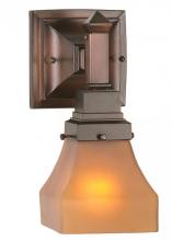 Meyda Yellow 50357 - 5"W Bungalow Frosted Amber Wall Sconce