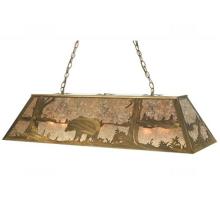 Meyda Yellow 51511 - 48" Long Bear at Lake Oblong Pendant