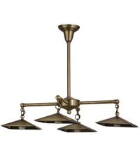 Meyda Yellow 51760 - 25" Wide Antique Brass 4 Light Chandelier Hardware