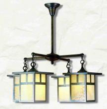 Meyda Yellow 51763 - 32"W Hyde Park T Mission 4 LT Chandelier