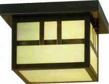 Meyda Yellow 51893 - 10" Square Hyde Park Double Bar Mission Flushmount