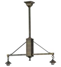 Meyda Yellow 52169 - 28"L Mission 2 LT W/Hooks Island Pendant Hardware