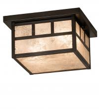 Meyda Yellow 52710 - 12" Square Hyde Park "T" Mission Flushmount