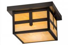 Meyda Yellow 52713 - 10"Sq Hyde Park Cross Mission Flushmount