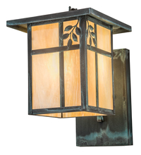 Meyda Yellow 53703 - 9" Wide Hyde Park Single Branch Leaf Wall Sconce