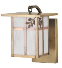 Meyda Yellow 53708 - 9"W Hyde Park Sprig Curved Arm Wall Sconce