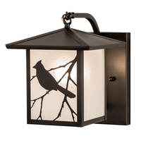 Meyda Yellow 63433 - 9" Wide Seneca Song Bird Curved Arm Wall Sconce