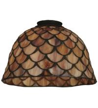 Meyda Yellow 65168 - 8" Wide Tiffany Fishscale Shade