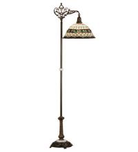 Meyda Yellow 65839 - 70"H Tiffany Roman Bridge Arm Floor Lamp