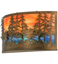 Meyda Yellow 66935 - 24" Wide Tall Pines Wall Sconce