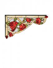 Meyda Yellow 67138 - 23"W X 13"H Bed of Roses Left Corner Bracket