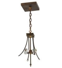 Meyda Yellow 68058 - 20"W Antique Copper 4 LT Inverted Pendant Hardware