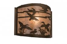 Meyda Yellow 68612 - 12"W Ducks in Flight Wall Sconce