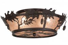 Meyda Yellow 68932 - 20"W Oak Leaf & Acorn Flushmount