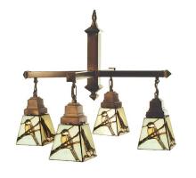 Meyda Yellow 69276 - 24"W Backyard Friends 4 LT Chandelier