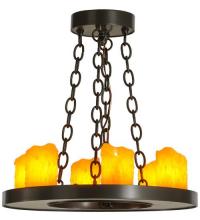 Meyda Yellow 69637 - 18" Wide Loxley 6 Light Chandelier