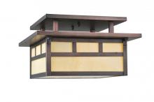 Meyda Yellow 70050 - 12" Square Hyde Park Double Bar Mission Flushmount