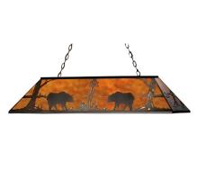 Meyda Yellow 71348 - 61"L Bear at Lake Oblong Pendant